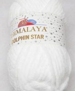 Dolphin Star 92101 fehér+csillogó szál 100 g