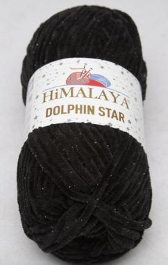 Dolphin Star 92111 fekete+csillogó szál 100 g