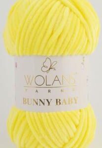 Wolans Bunny Baby plüss fonal 100-14 sárga 100 g