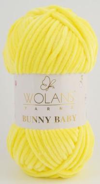 Wolans Bunny Baby plüss fonal 100-14 sárga 100 g