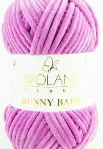 Wolans Bunny Baby plüss fonal 100-61 mályvásrózsaszín