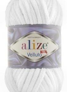 Alize Velluto plüss fonal 55 fehér 100 g