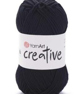 YarnArt Creative pamutfonal 221 fekete 50 g