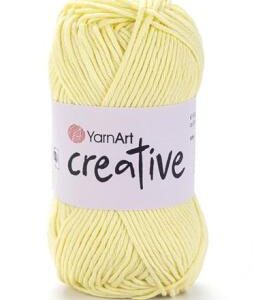YarnArt Creative pamutfonal 224 világos sárga 50 g