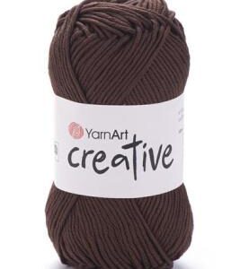 YarnArt Creative pamutfonal 232 sötétbarna 50 g