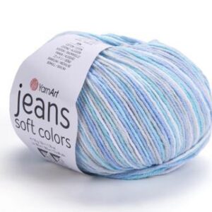 YarnArt Jeans Soft Colors 6203 türkiz/kék/fehér 50