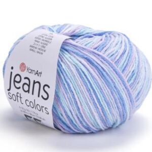 YarnArt Jeans Soft Colors 6209 lila/kék 50 g