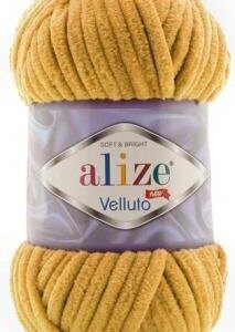 Alize Velluto plüss fonal 02 mustár 100 g