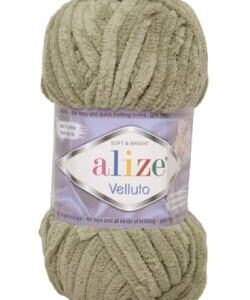 Alize Velluto plüss fonal 03 khaki 100 g