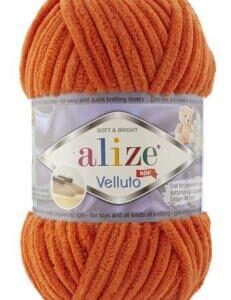 Alize Velluto plüss fonal 06 sütőtök 100 g