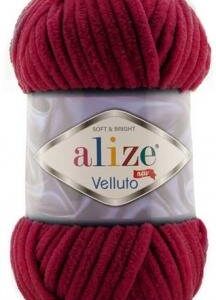 Alize Velluto plüss fonal 107 bordó 100 g