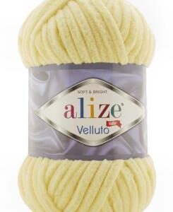 Alize Velluto plüss fonal 13 halványsárga 100 g