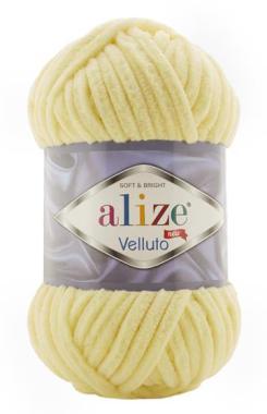 Alize Velluto plüss fonal 13 halványsárga 100 g