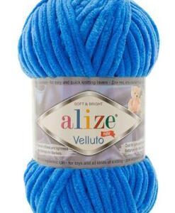 Alize Velluto plüss fonal 141 égszínkék 100 g
