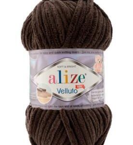 Alize Velluto plüss fonal 26 étcsokoládé 100 g