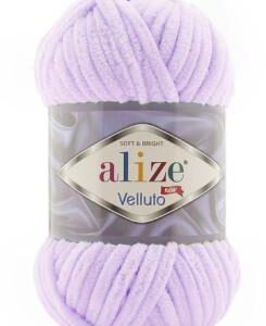 Alize Velluto plüss fonal 27 pasztell lila 100 g