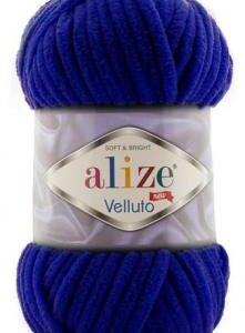 Alize Velluto plüss fonal 360 sötétkék 100 g
