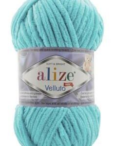 Alize Velluto plüss fonal 490 türkizzöld 100 g