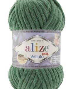 Alize Velluto plüss fonal 532 zöld 100 g